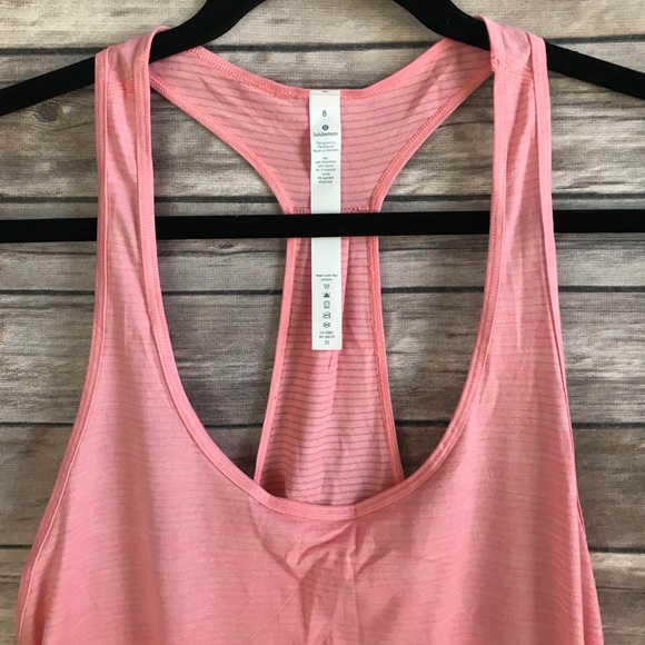 NWT HYMU CORAL LULULEMON 105 SINGLET TANK - - - Picture 3 of 7